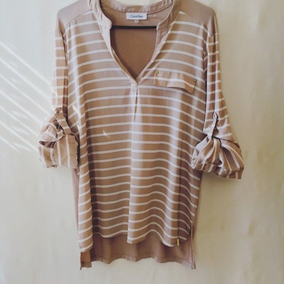 Calvin Klein Tops - SOLD‼️😍4 for $25 SALE Calvin Klein Striped Top